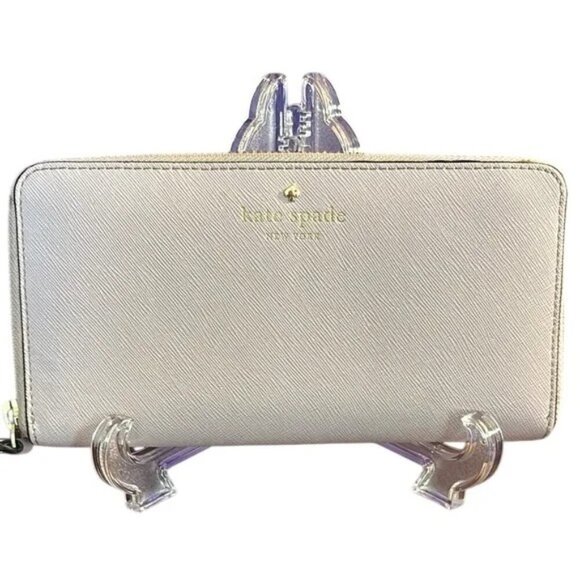 Kate Spade New York LAVENDER Saffiano Zip Around Wallet Excellent Condition - Picture 1 of 9